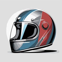 unique and cool helmet motorcycle vector 