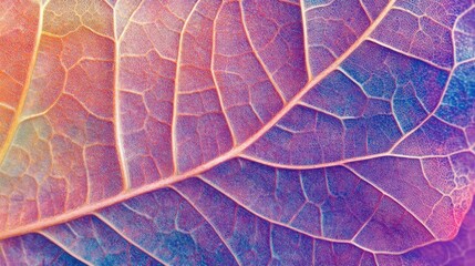 Obraz premium Close-up texture of a vibrant tropical leaf