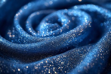 Sparkling Blue Glitter Texture Background Shimmering Swirls Abstract Design