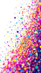 Abstract color wallpaper. Colored dot pattern on white