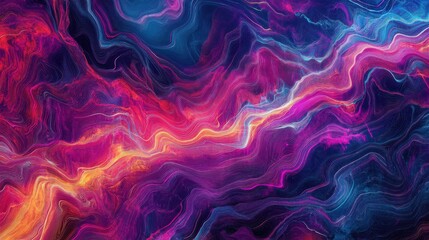 Abstract futuristic data flow representing AI and bi.