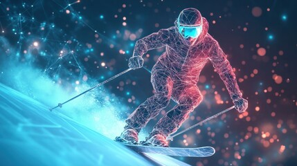 Digital Skier: A Futuristic Winter Sport Vision