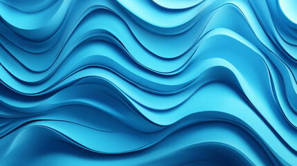 Obraz premium An abstract blue soft background featuring soft waves and curves An abstract blue soft background featuring soft waves and curves, providing a sense of fluidity and movement