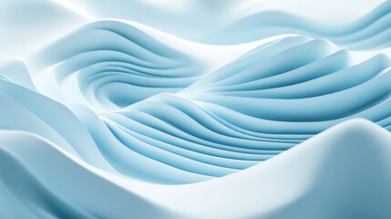 Obraz premium Abstract blue wave background Abstract neon blue wave on black background