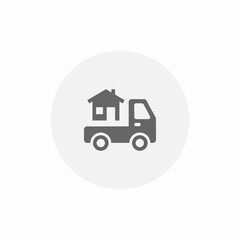 mobile house move icon sign vector © John
