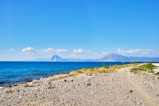 beach and sea in Patras