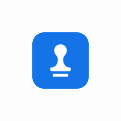 seal ink document icon sign vector