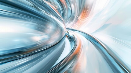 A vibrant abstract illustration of metallic and pastel streaks in motion, showcasing dynamic energy and sleek modernity. AI generated.