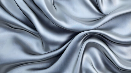 Fototapeta premium Silver and Blue Draped Fabric Texture