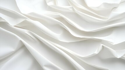 Fototapeta premium Smooth White Fabric Drape Texture