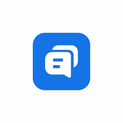 application chat icon sign vector