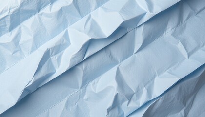 Obraz premium Crumpled Light Blue Paper Pattern