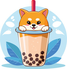 A beautiful cat with heart and coffee cup...