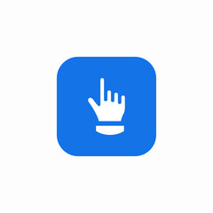 hand cursor select icon sign vector