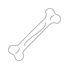 Minimal Dog Bone Art Design 