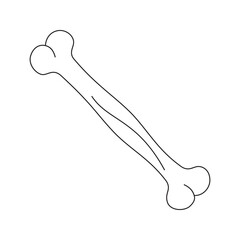 Minimal Dog Bone Art Design 