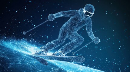 Digital Skier: A Futuristic Vision of Winter Sports