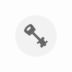safety lock key icon sign vector
