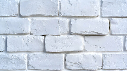 White brick wall texture background, interior design