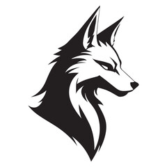 Stylized Fox Face Design – Tribal Tattoo Concept