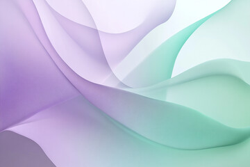 An ethereal abstract gradient blending soft lavender and mint, with gentle curves that evoke a dreamy modern background in HD.