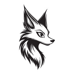 Fox Spirit Tattoo Design – Sharp Line Art