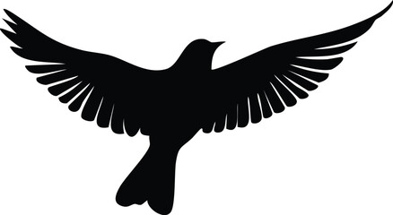 A eagle bird silhouette flat design, bird, eagle, silhouette, flying, animal, vector,