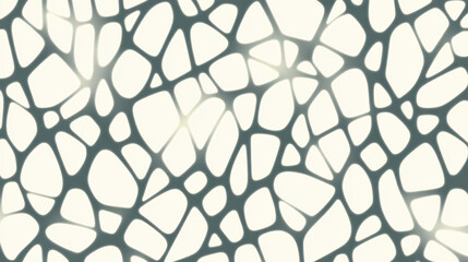 Naklejka premium Abstract organic pattern with irregular, interconnected shapes forming seamless, web like structure soft neutral tones. design has fluid, natural aesthetic, resembling cellular structures or vines
