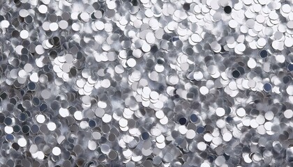 light silver glitter confetti background holiday texture