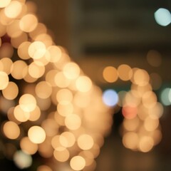 Obraz premium Christmas bokeh light abstract holiday background Bokeh light lights background bokeh abstract light bright effect shiny
