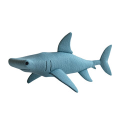 Obraz premium Shark toy on white isolate background