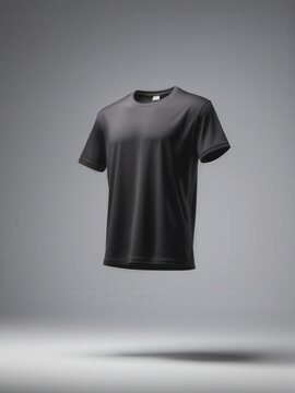 camiseta b&aacute;sica, preta, gabarito para aplica&ccedil;&otilde;es