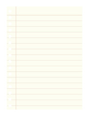 PNG Blank lined paper illustration on transparent background