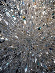 Diamond background with rainbow color gradation