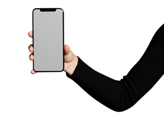 Smartphone png with screen mockup