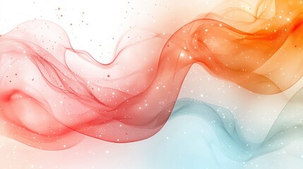 Fototapeta premium Colorful abstract wave design with flowing textures.