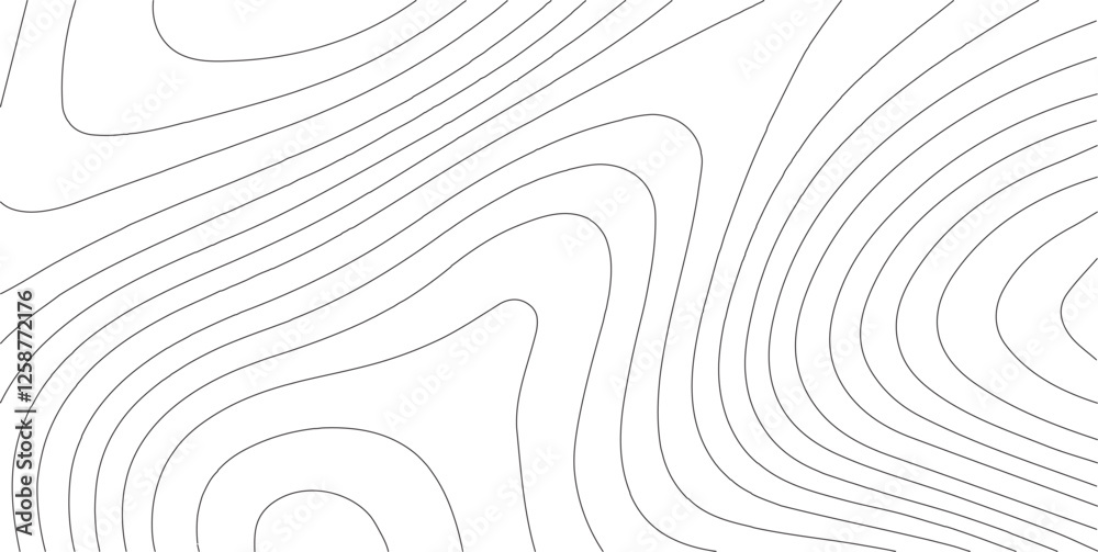 Aufkleber abstract gray topography contour map background design .geometric black wave curve lines texture .ab