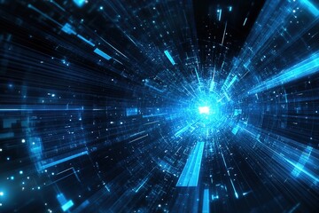 Obraz premium financial graph on technology abstract background