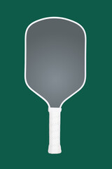 Mockup of a gradient gray pickleball racket.