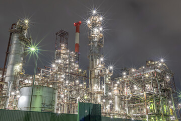 四日市工場夜景 塩浜エリア