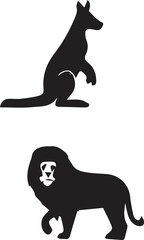 silhouette of a black cat