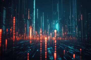 Growth arrow and development. Digital financial chart indicators, stock market chart, business and exchange financial growth graph. Stock market trading graph and financial investment.