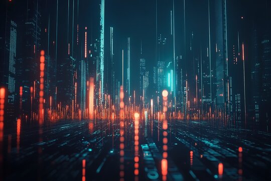 Growth arrow and development. Digital financial chart indicators, stock market chart, business and exchange financial growth graph. Stock market trading graph and financial investment.