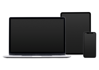Digital devices screen png mockup technology and electronics