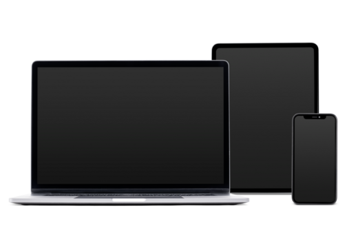 Digital devices screen png mockup technology and electronics