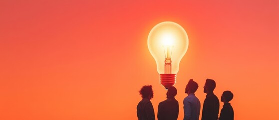 team with big idea: brainstorming and innovation