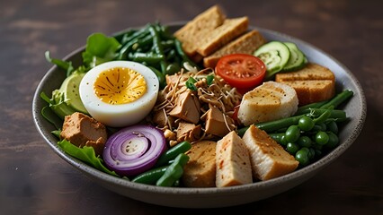 Indonesian Gado-Gado with Peanut Sauce