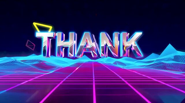 Retro animation shows stylish gratitude