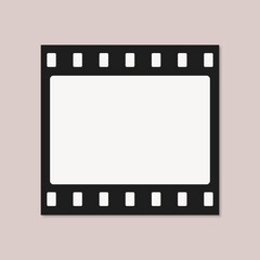 Analog film frame, blank space design