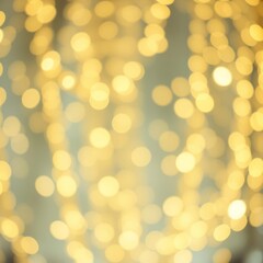Obraz premium Gold glitter blur abstract background of bright sparkling white light glittering bokeh chandelier illumination for christmas holiday decoration backdrop Bokeh light lights background bokeh abstrac